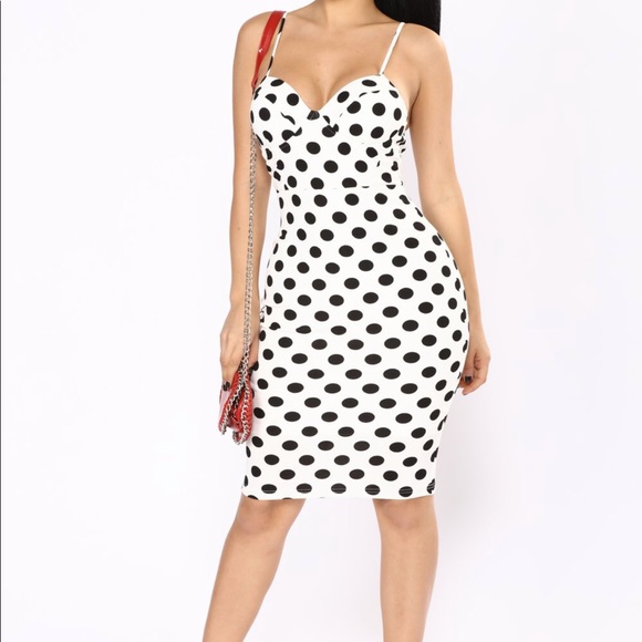 fashion nova polka dot dress